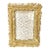 Hollywood Regency Gilt Feather Picture Frame – Vintage Gold Leaf Palm Beach Glam Tabletop Frame For Sale