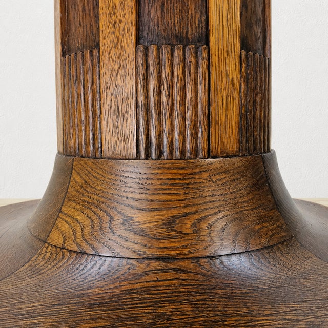 Brown Vintage Dutch Art Deco Poker Table, 1920s For Sale - Image 8 of 18