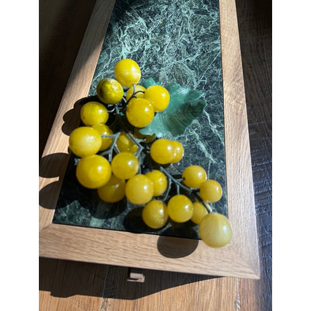 Stone 1960s Mid-Century Modern Italian Yellow Alabaster Grape Cluster For Sale - Image 7 of 9