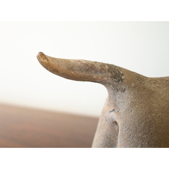 1960s Mid Century Modern Murano Venetian Glass Scavo Glass Bull by Alfredo Barbini Italy For Sale - Image 5 of 11