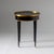 Late 19th Century Ebonized Side Table with green Marble Top, France 2nd Half 19th Century For Sale - Image 5 of 6