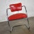 Art Deco Art Deco Streamline Modern Bauhaus Accent Chair Cantilever Chrome & Red Vinyl Attributed to Kem Weber for Lloyd’s Manufacturing For Sale - Image 3 of 13