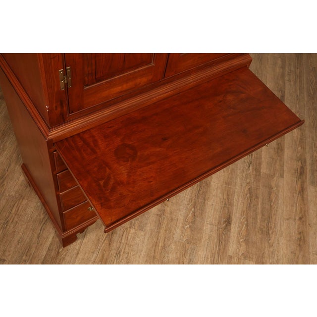 David T. Harring Chippendale Style Walnut Two Piece Jackson Press For Sale - Image 14 of 18