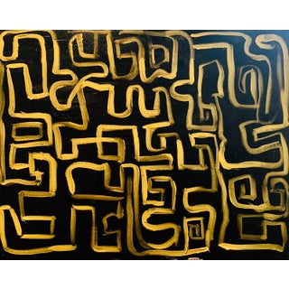 "Zen" Contemporary Abstract Acrylic Painting by Ebony Boyd For Sale