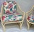 Chinoiserie 1980's Rattan Lattice Barrel Lounge Chairs With Chinoiserie Cushions in the Style of Ficks Reed a Pair For Sale - Image 3 of 16