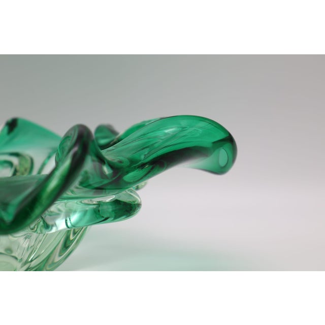 1960s Vintage Murano Organic Art Glass Bowl, 1960s For Sale - Image 5 of 6