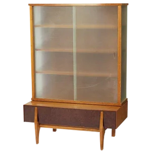 John Keal Wall Unit / Vitrine With Drawers for Brown Saltman