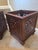 Vintage Classic Weathered Teak Planters - A Pair For Sale - Image 14 of 16