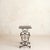French Art Deco Wrought Iron + Black Fossil Marble Occasional Table, 1940s For Sale - Image 4 of 11