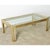 Belgian Vintage Cast Bronze & Glass Coffee Table For Sale - Image 10 of 12