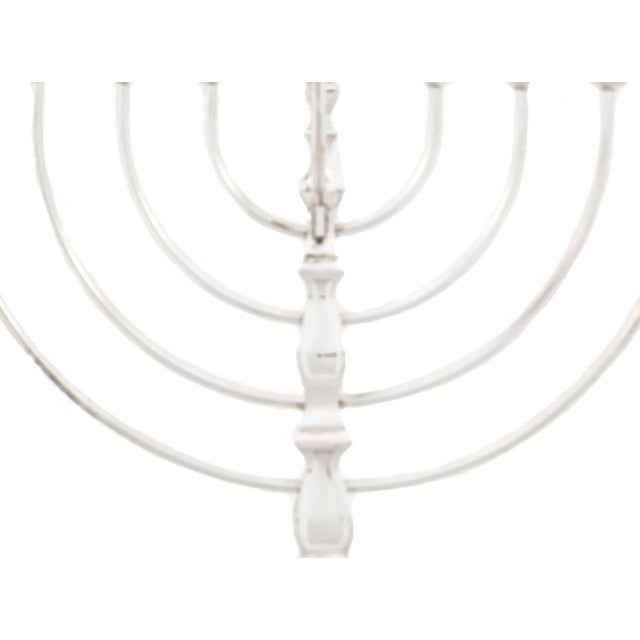 2020s 2023 Sterling Silver Menorah For Sale - Image 5 of 6