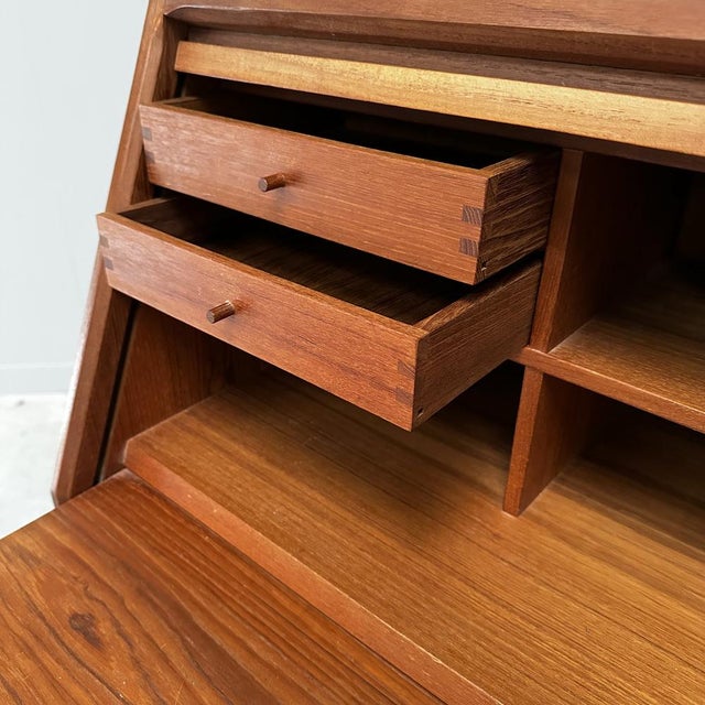 Wood Teak Secretaire from Dyrlund, Denmark, 1960s For Sale - Image 7 of 15