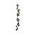 Dune 6 Vertical Line Pendant Light with Shades in Dark Bronze Metallic Tone by Daniel Becker for Moss Objects For Sale - Image 9 of 9