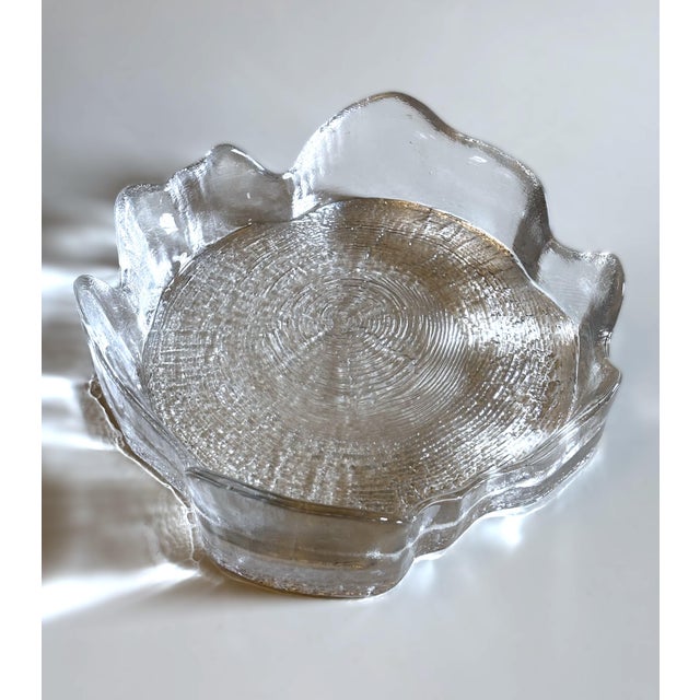 Woodstock Glass Bowl by Bengt Edenfalk for Skrufs, Sweden, 1970s, in Flawless conditions. Designed 1970 to 1979 I have...