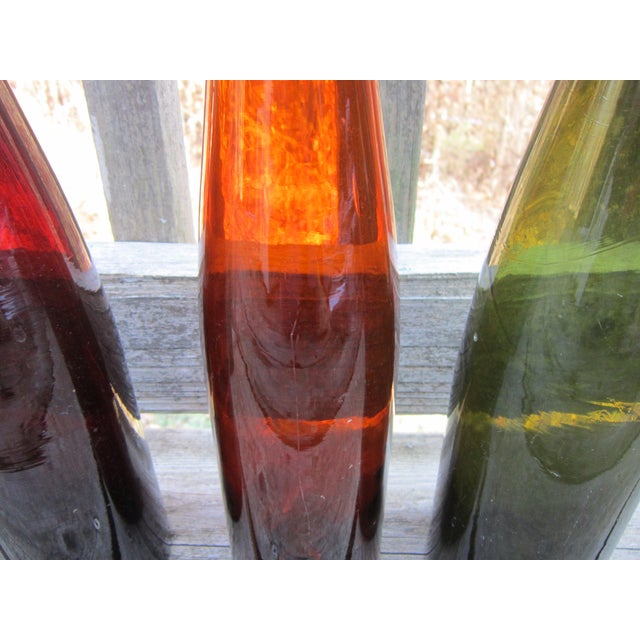 Antique Hock Wine Bottle Lot, Tall Long Neck- Gorgeous Set With a Story For Sale - Image 10 of 18