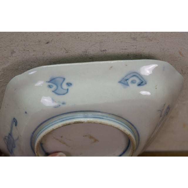 Antique Japanese Imari Lozenge Porcelain Dish Takaramono Treasure Motif Arita For Sale - Image 12 of 14
