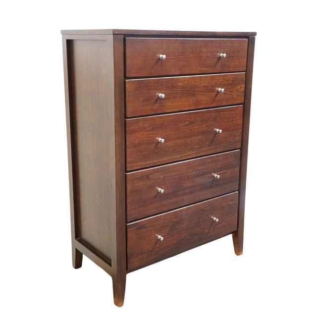 Contemporary High End Cherry Contemporary Traditional 35" Chest of Drawers For Sale - Image 3 of 10