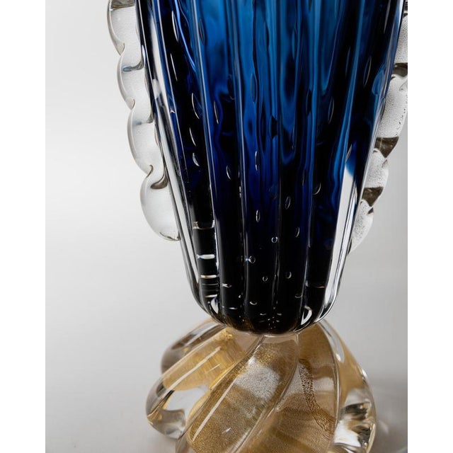 Vintage Murano Glass Vase by Barovier, 1960s For Sale - Image 3 of 15