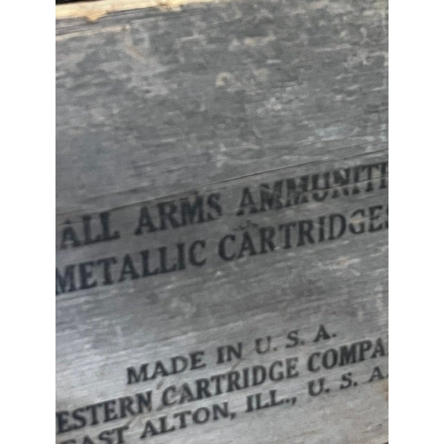 Western Cartridge Company Wooden Ammunition Box For Sale - Image 4 of 12