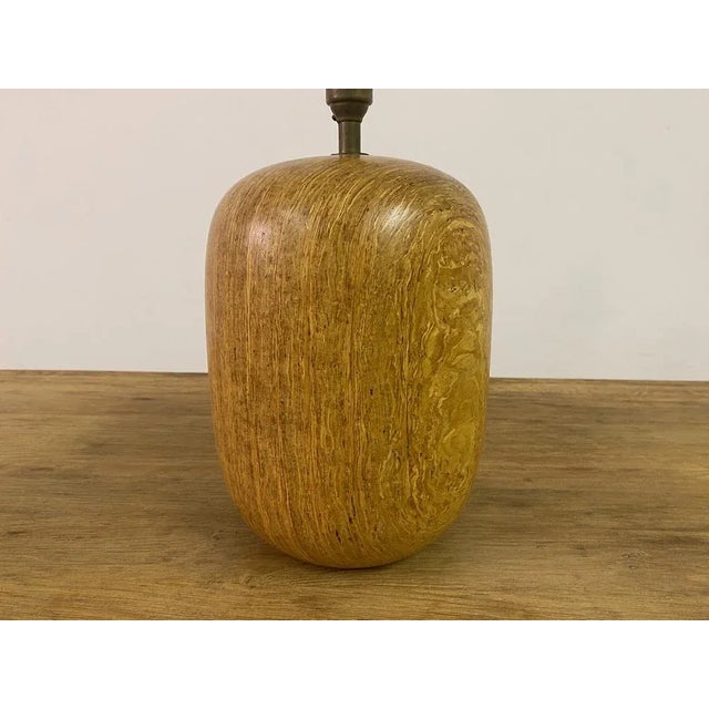 Mid-Century Turned Wood Lamp, 1960s For Sale - Image 10 of 11