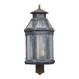 Vintage Verdigris Lantern For Sale