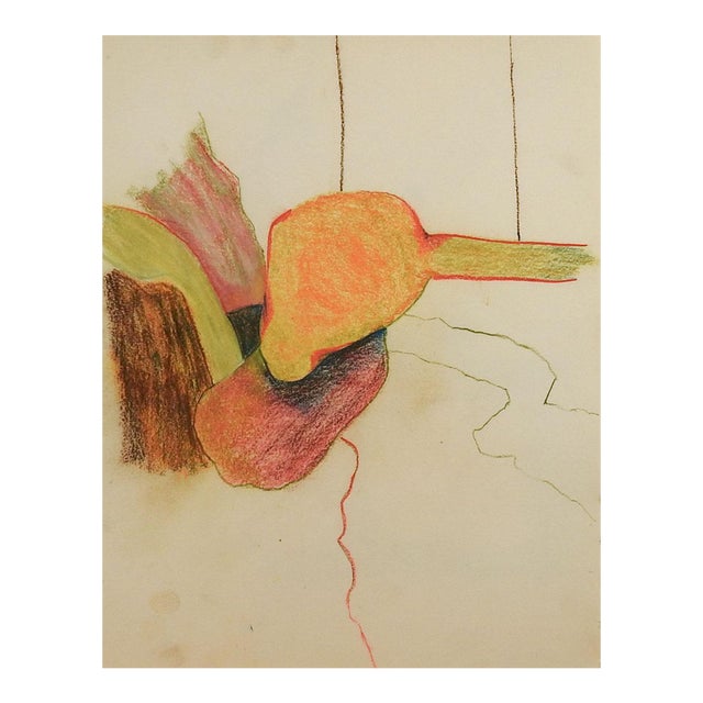 Abstract Color Pencil Drawing Chairish