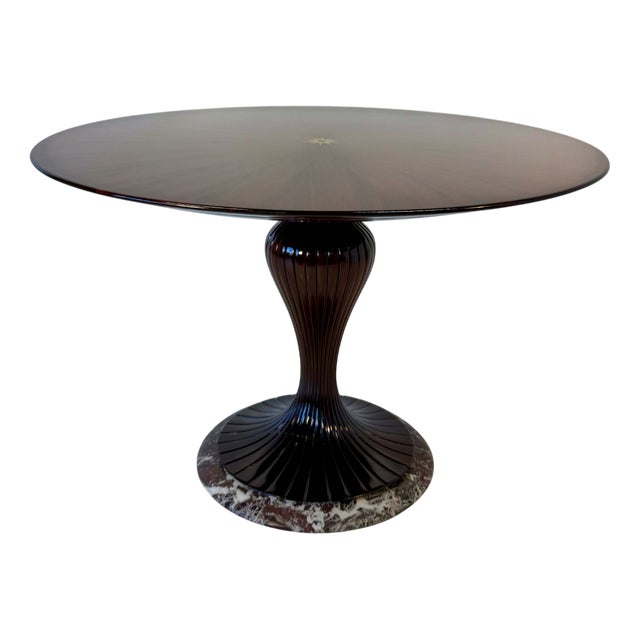 Italian Art Deco Round Table by Osvaldo Borsani, 1940s For Sale