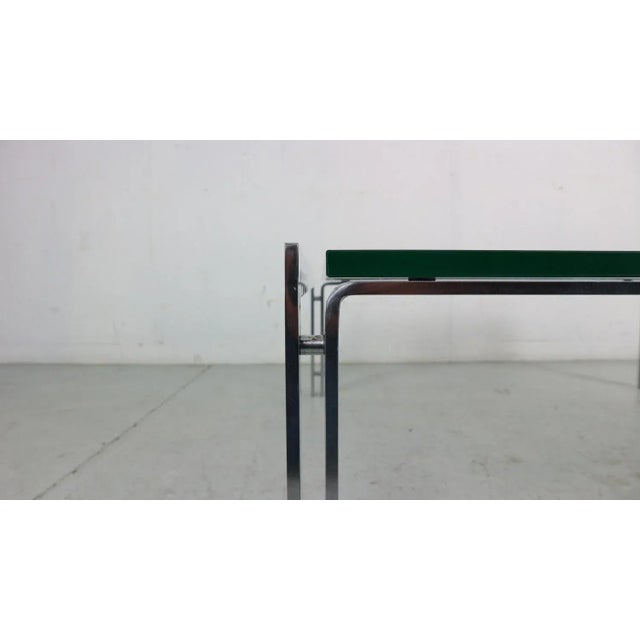 Large Dutch Metaform Steel & Glass Coffee Table attributed to Hank Kwint, 1970 For Sale - Image 10 of 12