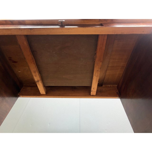 Vintage Walnut Burl Desk, 1930s For Sale - Image 4 of 7