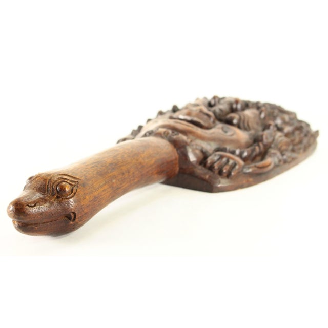 19th Century Carved Mahogany Rice Sheaf Paddle/Beater Panaptapan, Bali For Sale - Image 14 of 17