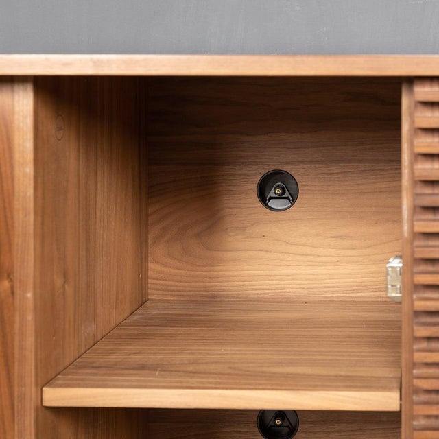 Wood 20th Century Walnut Sideboard by Nathan Yong from Heals, 1990s For Sale - Image 7 of 15