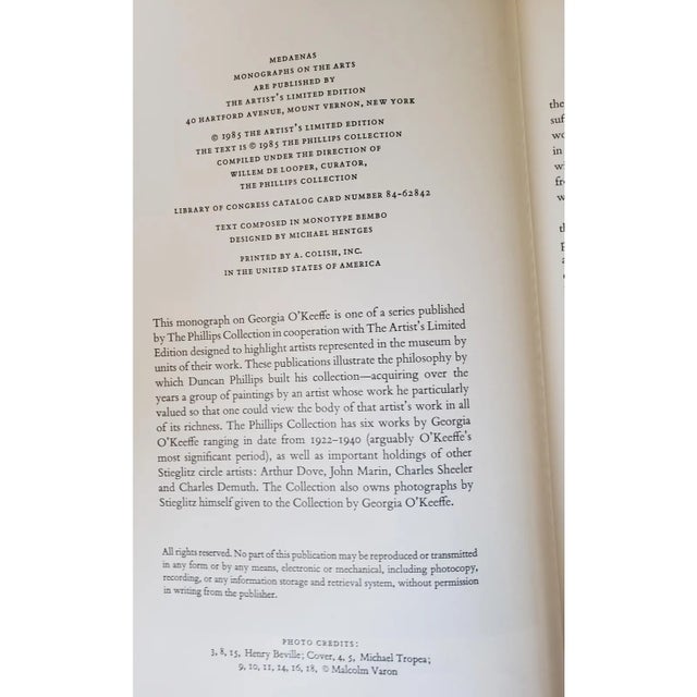 A rare and scholarly first edition monograph on American modernist icon Georgia O'Keeffe, authored by Sasha M. Newman and...