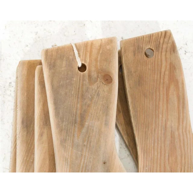 Brown 19th Century Wooden Socks Decorations, Set of 15 For Sale - Image 8 of 9