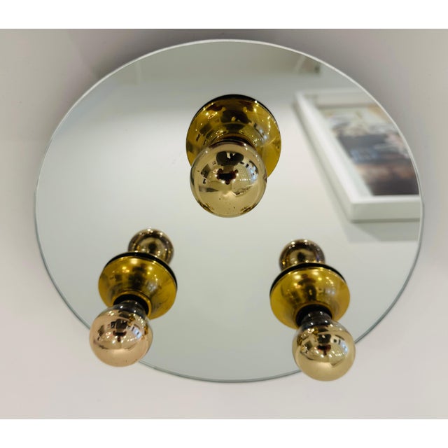 Metal 1960s Mid Century Modern Space Age German Flush Ceiling Lamp For Sale - Image 7 of 10