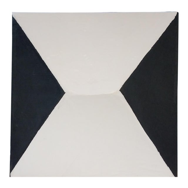 Black and White Papier Mache Stud Plaque Sculptural Wall Artwork Chairish