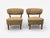 1940s Lisa Johansson-Pape, Lounge Chairs, Brown Boucle, Wood, Finland, 1940s For Sale - Image 5 of 10