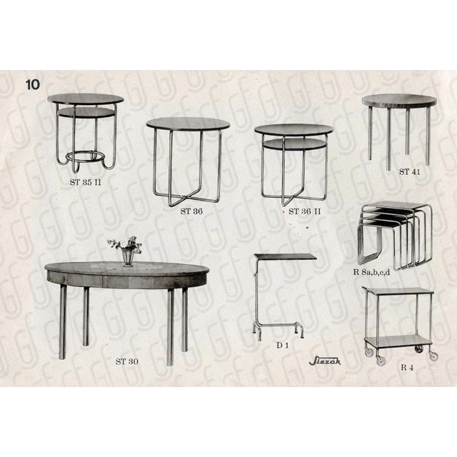 Vintage Bauhaus Tubular Steel Table by Marcel Breuer for Robert Slezak, CZK, 1930 For Sale - Image 9 of 17
