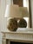 Ecorce table lamp in ceramic, copper and cotton by popus editions. Dimensions: ø 37 x h 60 cm. Materials: handmade ceramic...