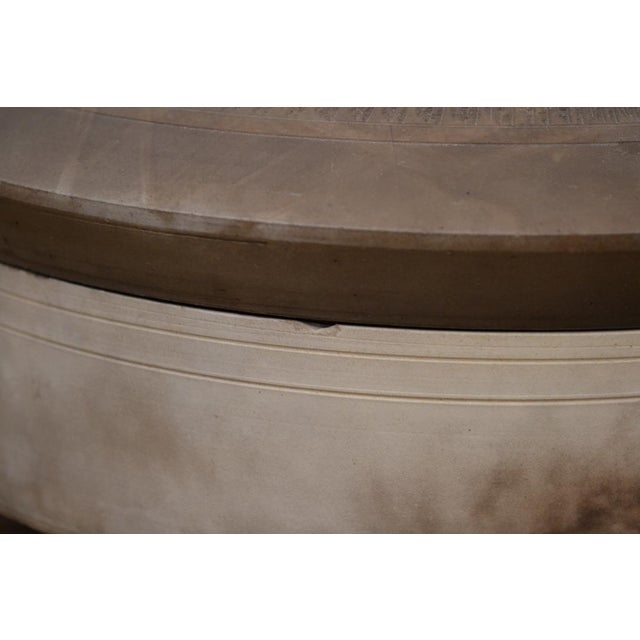 Mid 20th Century Mid Century Covered Pottery Bowl For Sale - Image 5 of 6