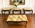 4p Italian-import coffee table set onyx tops carry dramatic natural veining in soft sage, ivory, and warm amber tones—each...