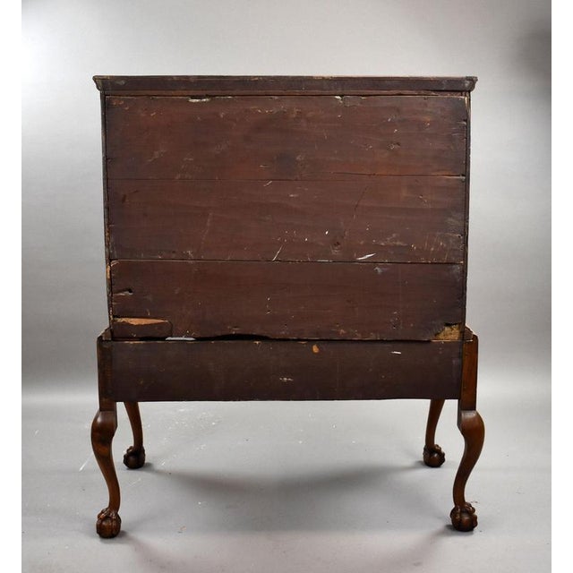 George III Burr Walnut Chest on Stand, 1800 For Sale - Image 4 of 13