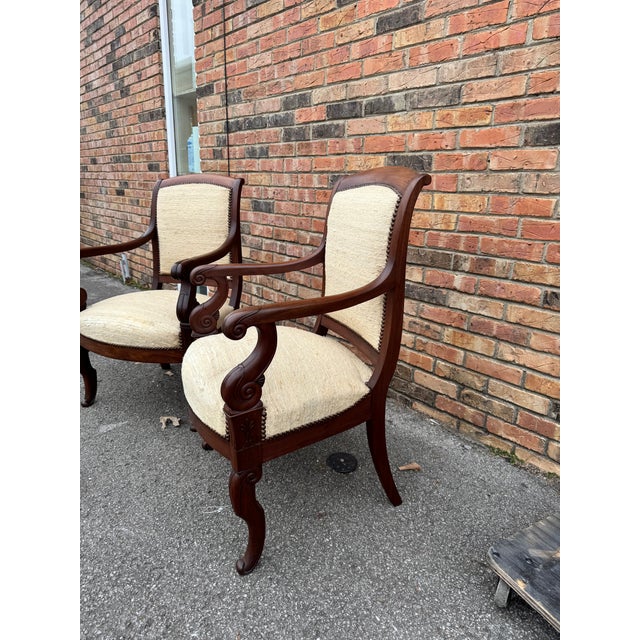 19th Century Regency Arm Chairs - Ready for Your Fabric For Sale - Image 4 of 13