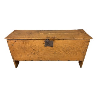 18th Century Elm Coffer, 1750 For Sale