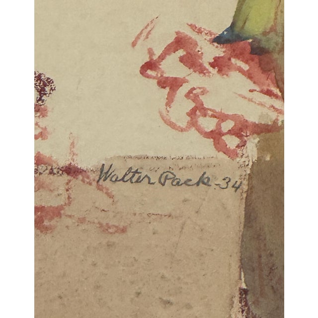American Walter Pach Red Carnations, 1934 For Sale - Image 3 of 5