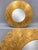 Distressed Gold and Black Round Wall Mirror For Sale - Image 4 of 4