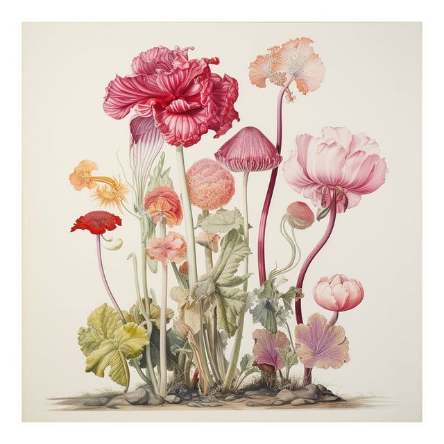 Antique Botanical Garden Study - Natural History Fine Art Print For Sale