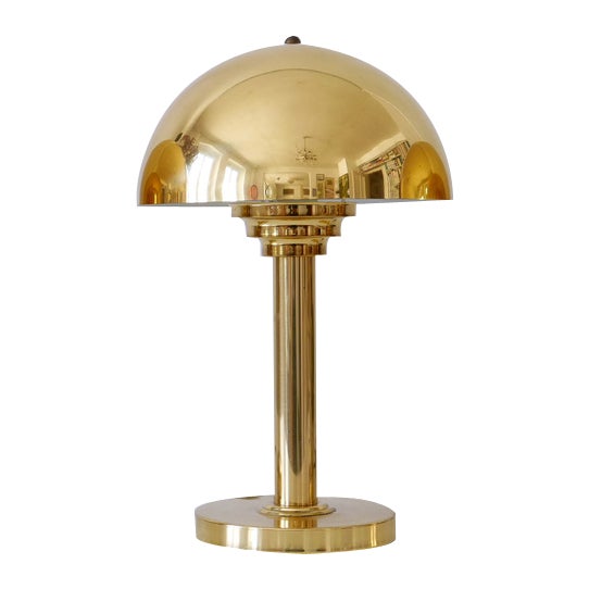 Brass Table Lamp from WSB Germany, 1970s For Sale