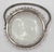 Murano Glass Basket with Silver-Toned Frame & Hobnail Design, Italy For Sale - Image 4 of 5