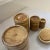Mid 20th Century Bamboo Storage Bottles Jars Wooden Small Box Containers with Lids- Set of 4 For Sale - Image 11 of 12