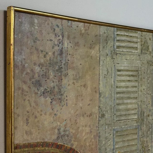 Grand Oil Painting on Canvas by Jaap Schlee (1946-2014) Ca. 1980 For Sale - Image 12 of 14